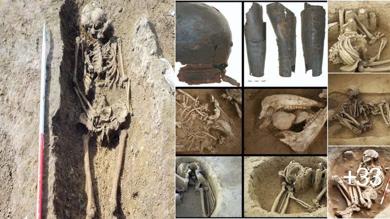 The Mystery surrounding the remains of the skeleton found in the holy land of Saint-Just and its burial location remains unsolved.