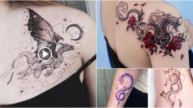 45 Personalized And Meaningful Dragon Tattoos For Women