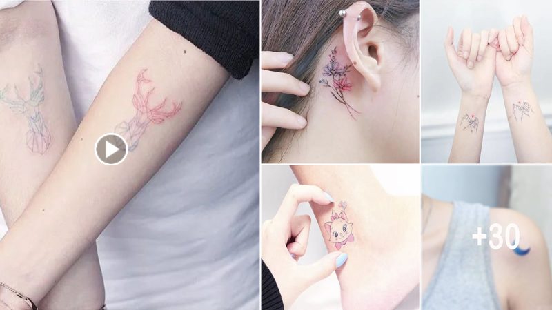 30 pastel tattoos that are subtle and delicate