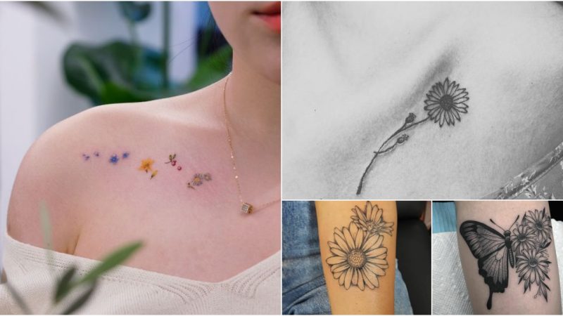 120+ Beautiful Daisy Tattoo Designs and Meanings (2023)