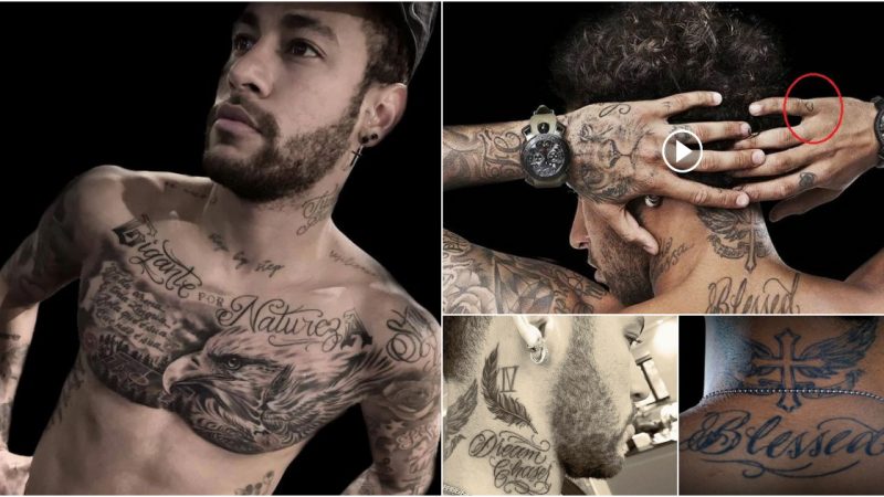 All of Neymar’s tattoos are meaningful and touching.