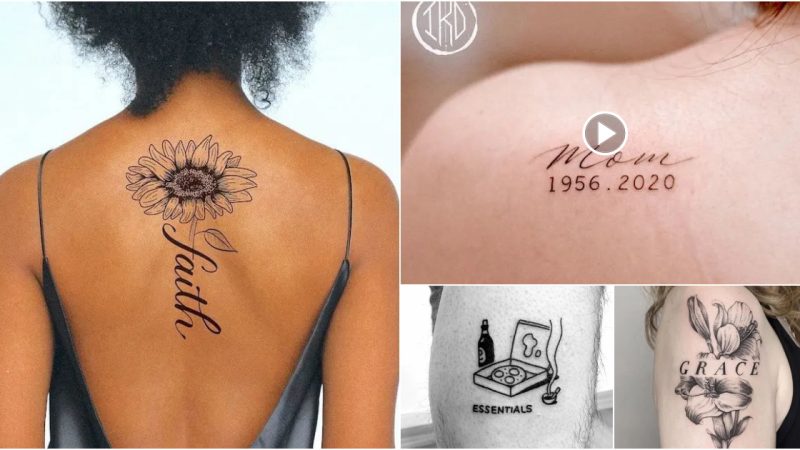 88+ Stylish One-Word Tattoos That Make a Big Impact