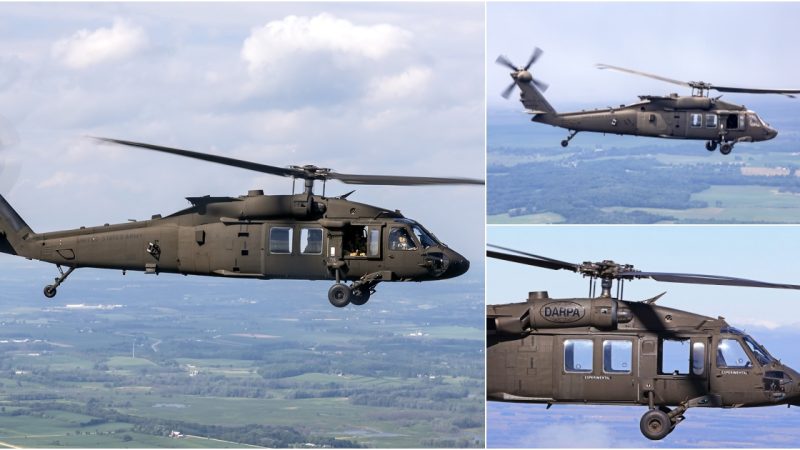 Unmanned UH-60A Black Hawk Helicopter Takes to the Skies