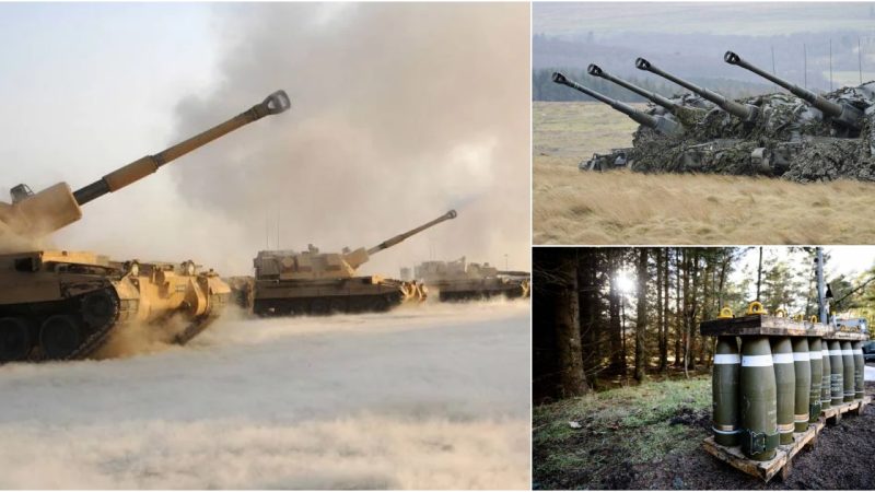 Enhancing Ukrainian Defense: British AS-90 Self-Propelled Guns Bolstering Ukrainian Army Capabilities