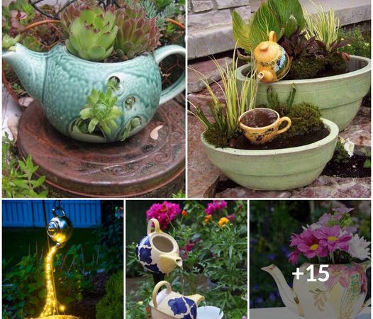 15 Creative Ways to Transform Old Teapots into Charming Garden Decorations