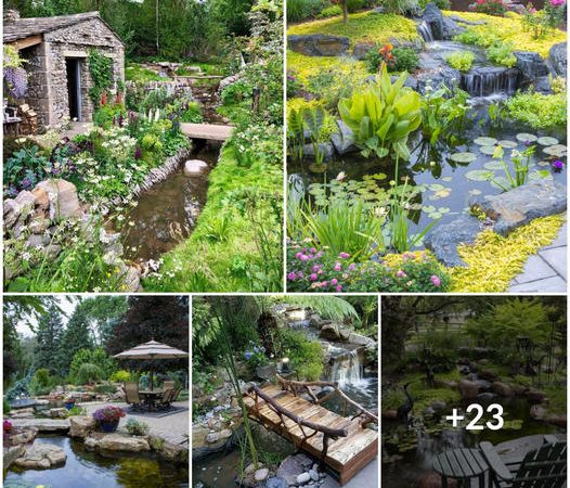 Enchanting Garden Transformations: 23 Inspiring Artificial River Concepts